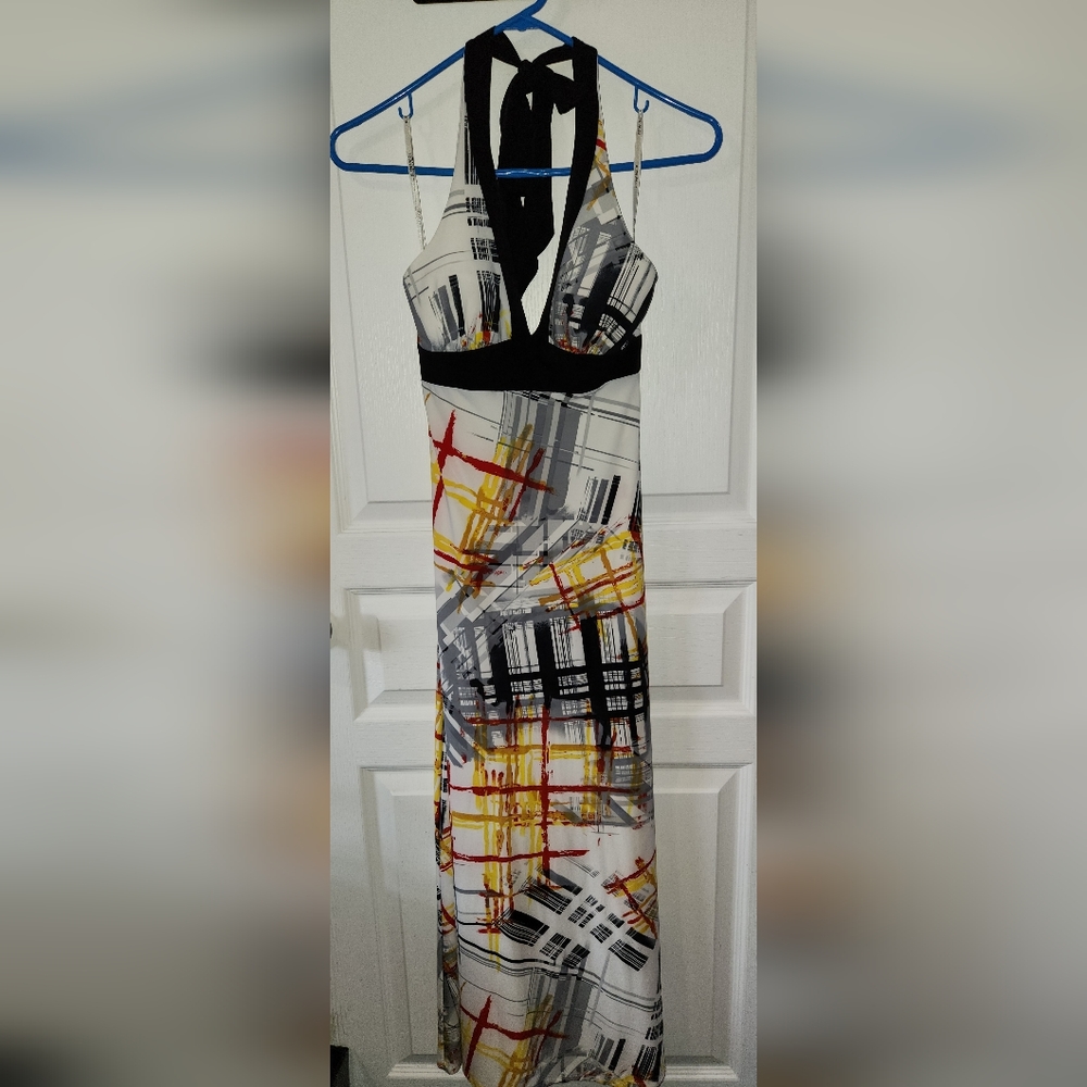 Maxi halter dress.